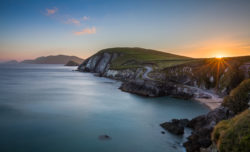 Coumeenole Beach at Slea Head at the tip of the Dingle Peninsula in County Kerry