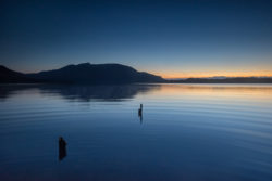 Sunset at Lough Leane the largest of the lakes of Killarney