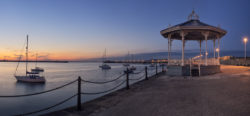 Dun Laoghaire pier band stand