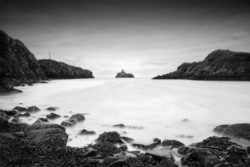 Black and White image of Rotten Island Lighthouse Killybegs